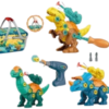 333-138 Dinosaur Assemble In A Bucket With Electric Drill & Screwdriver
