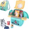 008-967A-1/2 My Pets Backpack Blue Cat And Dog